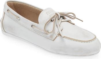 miu miu leather boat shoes|where to buy miu shoes.